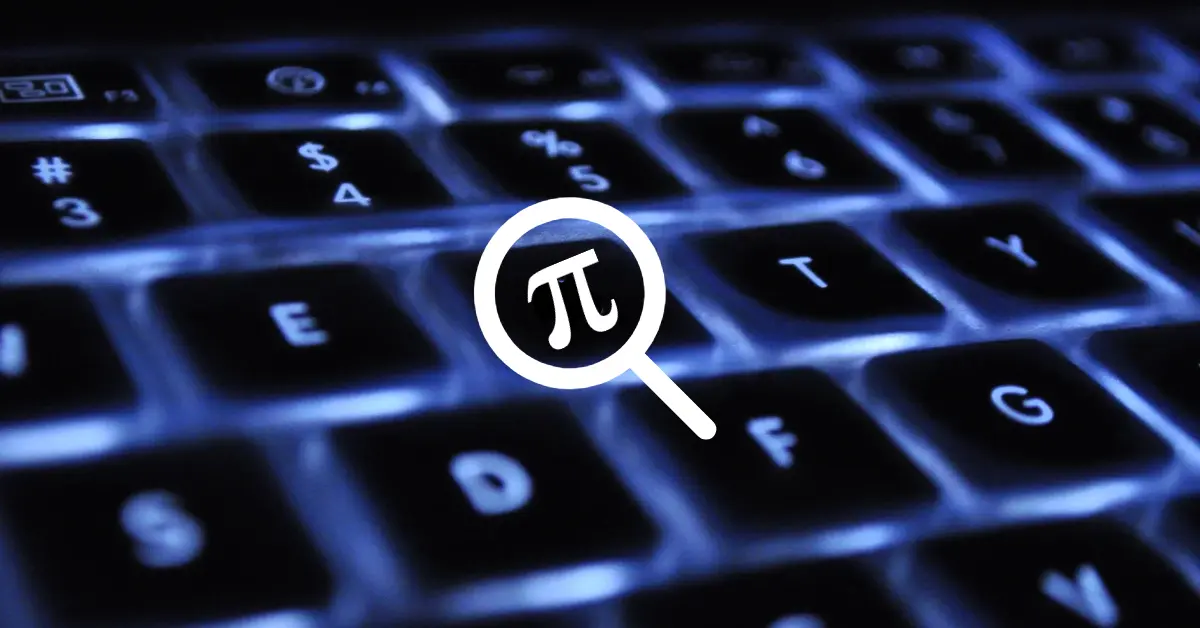 How to Type Pi Symbol (π) in Windows and Mac?